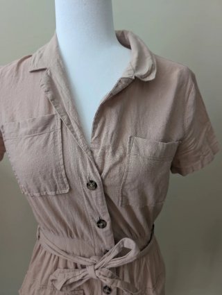 Vestido camisero rosa talla 36
