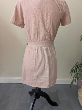 Vestido camisero rosa talla 36