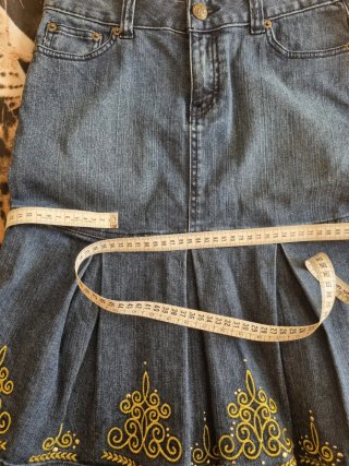 Falda vaquera La Redoute bordada