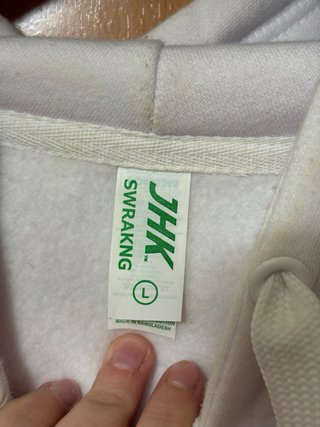 Sudadera blanca con estampado