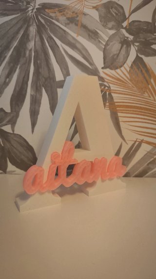 Nombres impresos en 3D