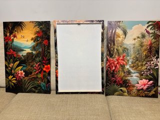 3 Cuadros Decorativos Estilo Tropical