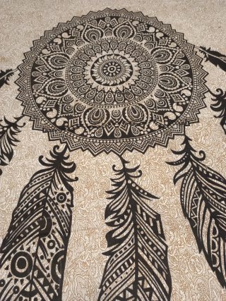 TELA INDIA ATRAPASUEÑOS NEGRO 4 STOCK