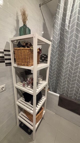 Estantería blanca IKEA MUSKAN 37x140 cm