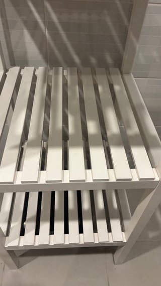 Estantería blanca IKEA MUSKAN 37x140 cm