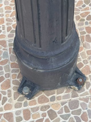 Farola exterior aluminio negra