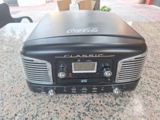 Tocadiscos y Radio CLASSIC Negro/Plata