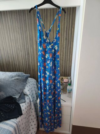 Vestido Largo Estampado Floral Talla S
