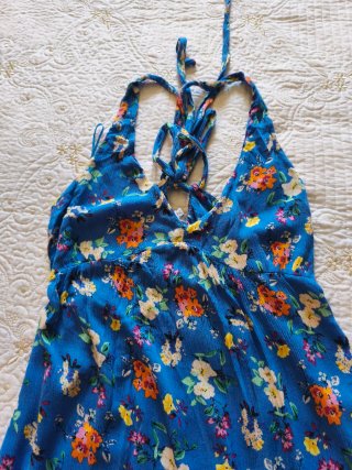 Vestido Largo Estampado Floral Talla S