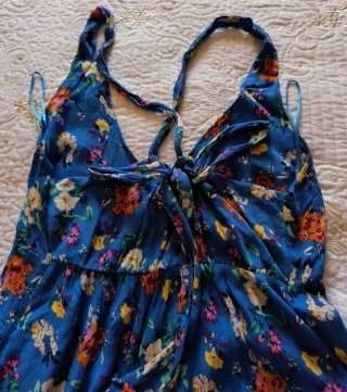 Vestido Largo Estampado Floral Talla S
