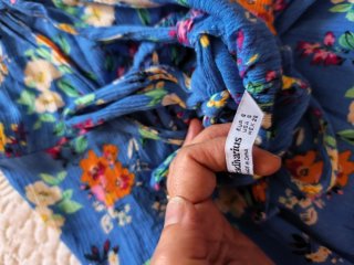 Vestido Largo Estampado Floral Talla S