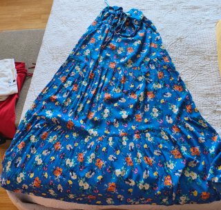 Vestido Largo Estampado Floral Talla S