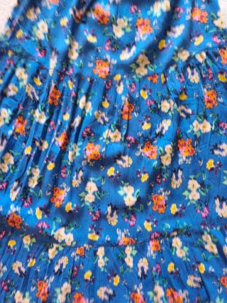 Vestido Largo Estampado Floral Talla S