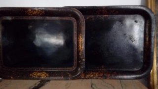 Lote bandejas pintadas