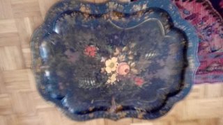 Lote bandejas pintadas