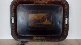 Lote bandejas pintadas