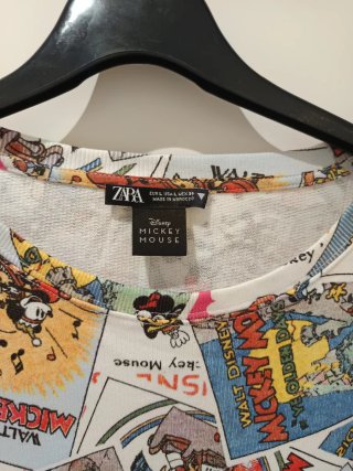 Vestido Zara Talla Disney Mickey Mouse