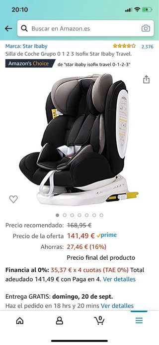 Silla Coche Isofix Grupo 0-1-2-3 Star Ibaby