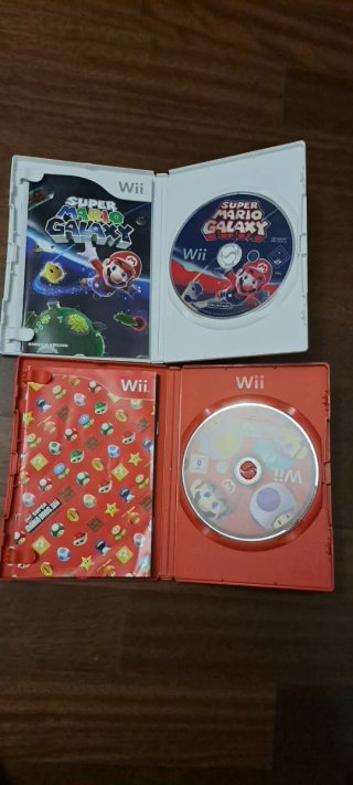 Lotto 2 giochi nintendo wii Mario Bros e galaxy