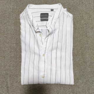 Camisa Lino Cuello Mao Dan John Rayas