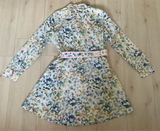 Vestido camisero estampado flores talla 42