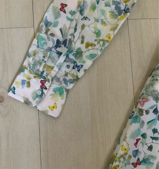 Vestido camisero estampado flores talla 42
