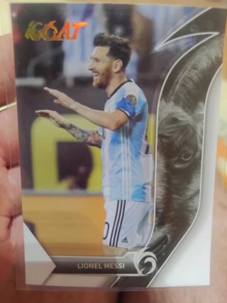 Carta Fútbol Lionel Messi GOAT