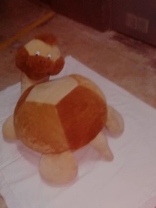Peluche Tortuga Naranja y Beige