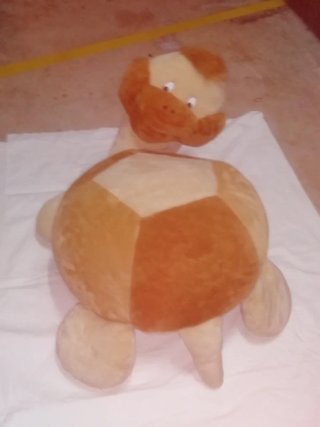 Peluche Tortuga Naranja y Beige