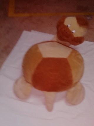 Peluche Tortuga Naranja y Beige