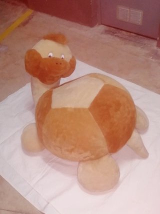 Peluche Tortuga Naranja y Beige