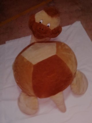 Peluche Tortuga Naranja y Beige
