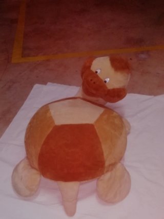 Peluche Tortuga Naranja y Beige