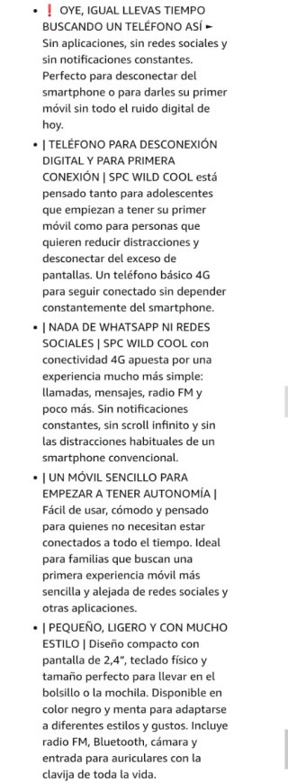 SPC Wild Cool Teléfono Básico 4G Desconexión