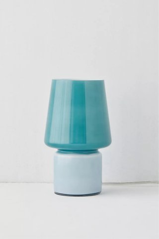 Lámpara de mesa azul y turquesa urban outfitters