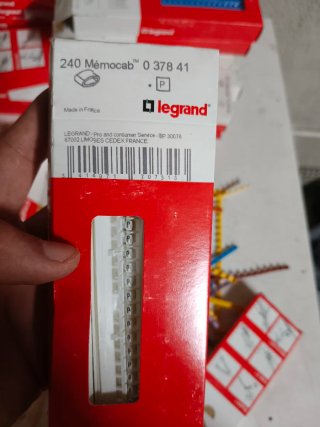Lote Marcadores de Cables Legrand (Mémocab/Duplix)