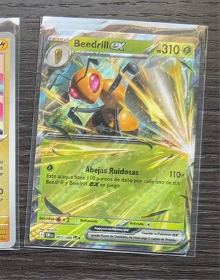Carta Pokémon Beedrill EX 003/086 Caos Creciente
