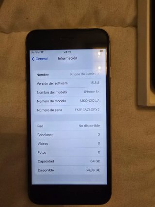 iPhone 6s 64GB Gris Espacial + Funda Original