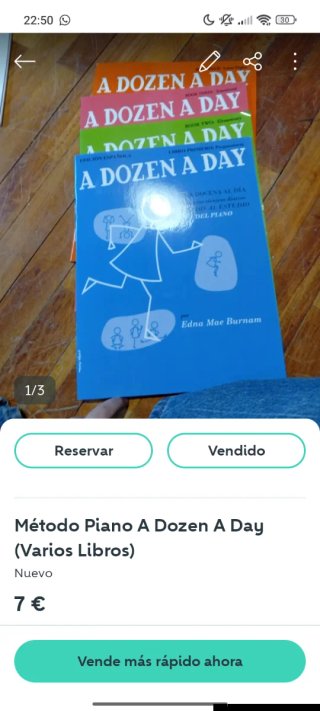 Método Piano A Dozen A Day (Libros 1 y 2)