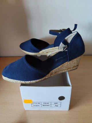 Zapatillas esparto azul