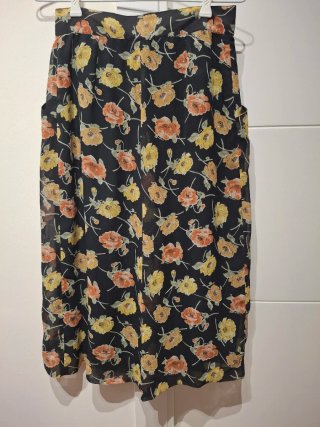 Pantalón ancho vintage floral