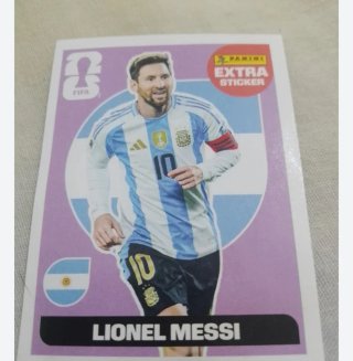 Cromo Extra Sticker Messi Mundial 2026 Panini