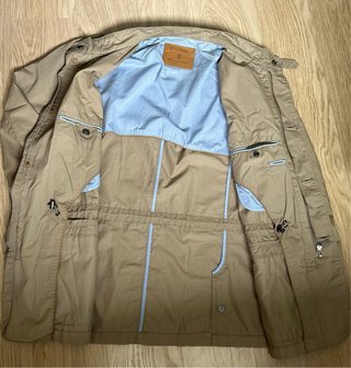 Parka Sahariana Massimo Dutti Beige Hombre