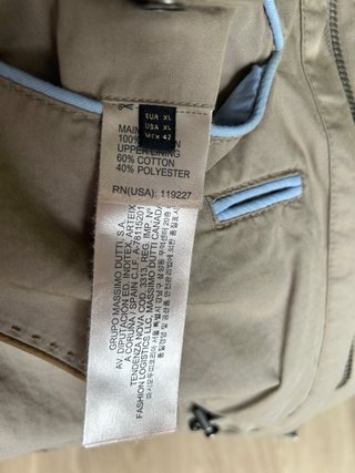 Parka Sahariana Massimo Dutti Beige Hombre