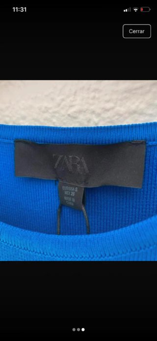 Vestido azul con pedrería