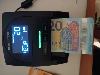 Detector Billetes Falsos CASH TESTER Negro
