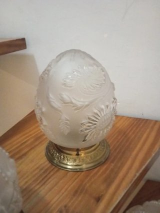 3 plafones cristal estilo Art Decó