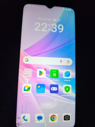 Móvil OPPO A78 5G Negro/Azul   Pantalla algo rota