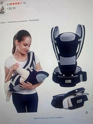 Mochila portabebés Lohofrnny ergonómica, con riñonera integrada