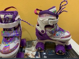 Patines niña extensibles luces T31-34